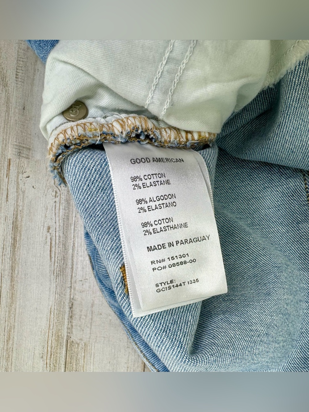 Good American Womens 14/32 (33x33) Jeans Straight Leg High Rise Denim - Picture 6 of 12